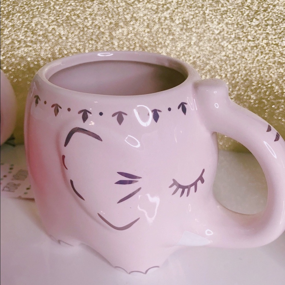 pink elephant mug